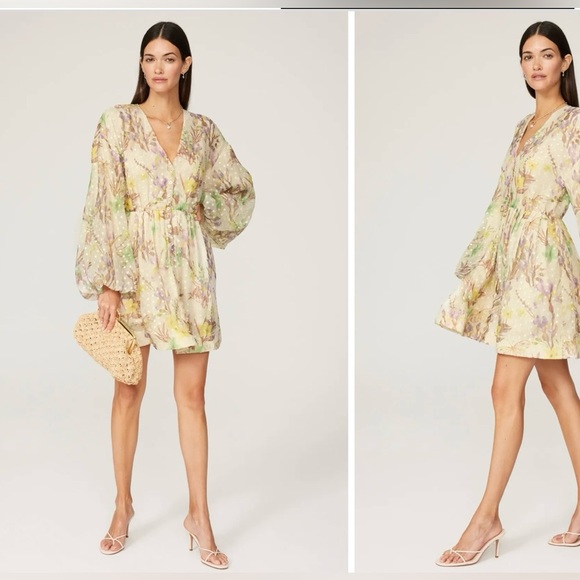 Alexis Floral Embroidered Behati-Dress Sz  XS - Picture 2 of 10